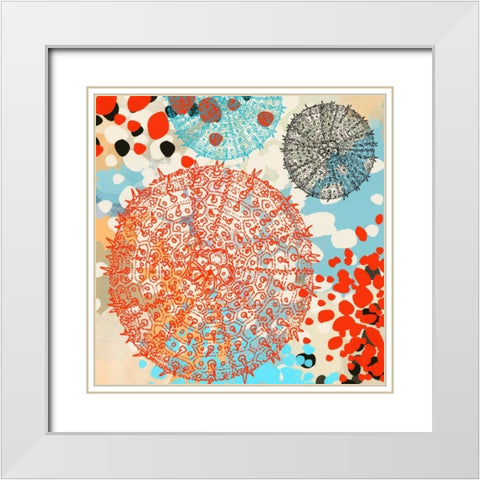 Exotic Sea Life VI White Modern Wood Framed Art Print with Double Matting by Orlov, Irena