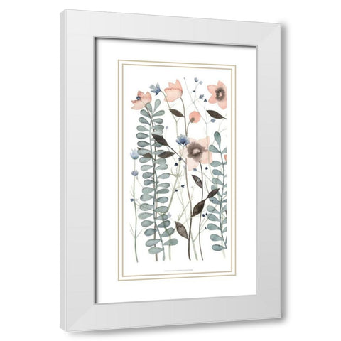 Ethereal Triptych I White Modern Wood Framed Art Print with Double Matting by Popp, Grace