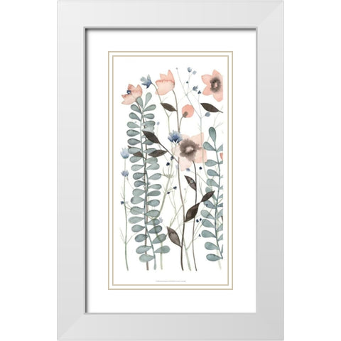 Ethereal Triptych I White Modern Wood Framed Art Print with Double Matting by Popp, Grace