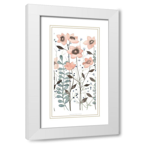 Ethereal Triptych II White Modern Wood Framed Art Print with Double Matting by Popp, Grace