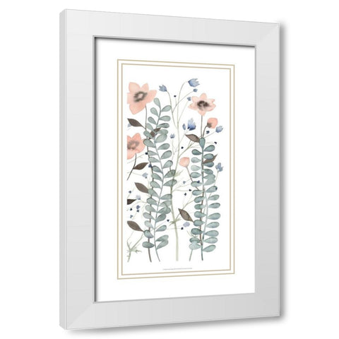 Ethereal Triptych III White Modern Wood Framed Art Print with Double Matting by Popp, Grace