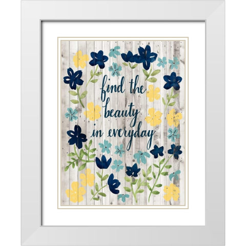 Cottage Inspiration II White Modern Wood Framed Art Print with Double Matting by Popp, Grace