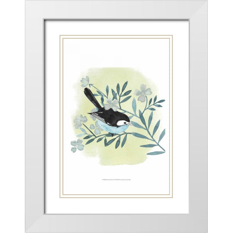 Feathered Friends I White Modern Wood Framed Art Print with Double Matting by Popp, Grace