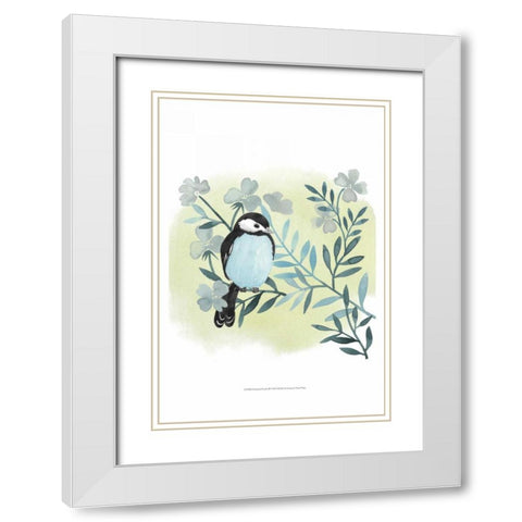 Feathered Friends III White Modern Wood Framed Art Print with Double Matting by Popp, Grace