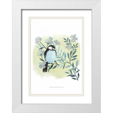 Feathered Friends III White Modern Wood Framed Art Print with Double Matting by Popp, Grace