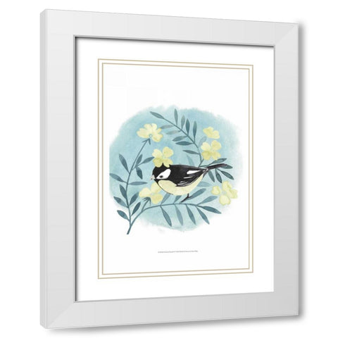 Feathered Friends IV White Modern Wood Framed Art Print with Double Matting by Popp, Grace