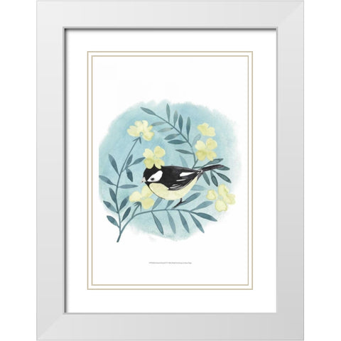 Feathered Friends IV White Modern Wood Framed Art Print with Double Matting by Popp, Grace