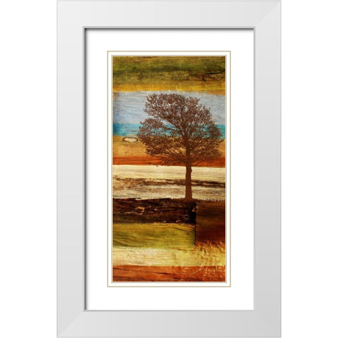 Fall Colors I White Modern Wood Framed Art Print with Double Matting by Orlov, Irena