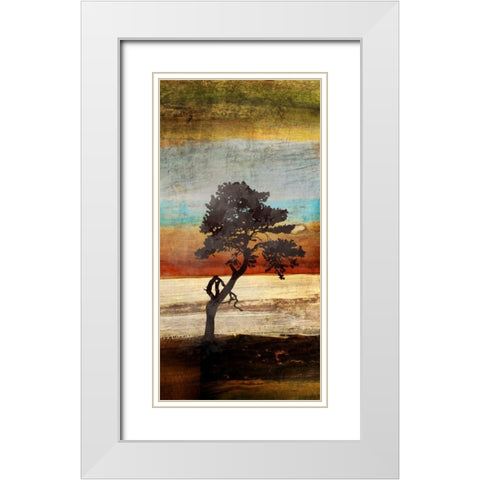 Fall Colors II White Modern Wood Framed Art Print with Double Matting by Orlov, Irena