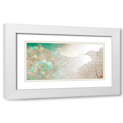 Serene Photo Collage II White Modern Wood Framed Art Print with Double Matting by Orlov, Irena