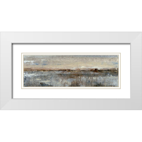 Custom Grey Mist I (ASH) White Modern Wood Framed Art Print with Double Matting by OToole, Tim