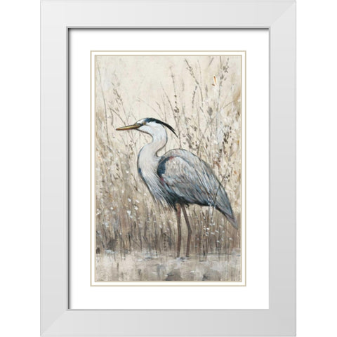Hunt in Shallow Waters II White Modern Wood Framed Art Print with Double Matting by OToole, Tim
