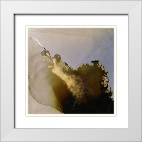 Jupiter Daybreak II White Modern Wood Framed Art Print with Double Matting by Borges, Victoria