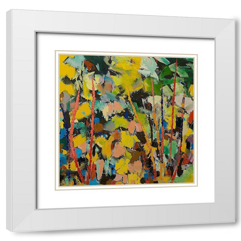 Airglow White Modern Wood Framed Art Print with Double Matting by Friedlander, Allan
