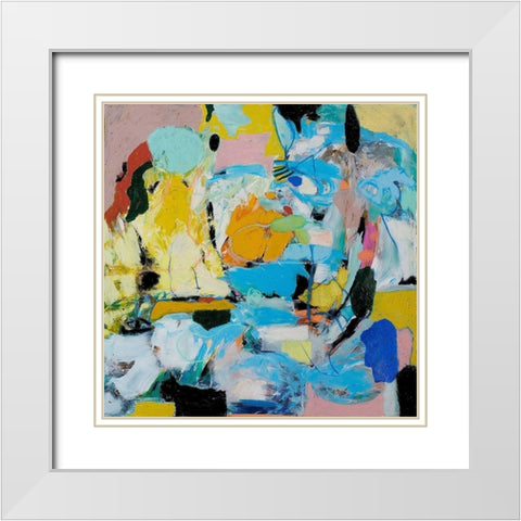 World of Action White Modern Wood Framed Art Print with Double Matting by Friedlander, Allan