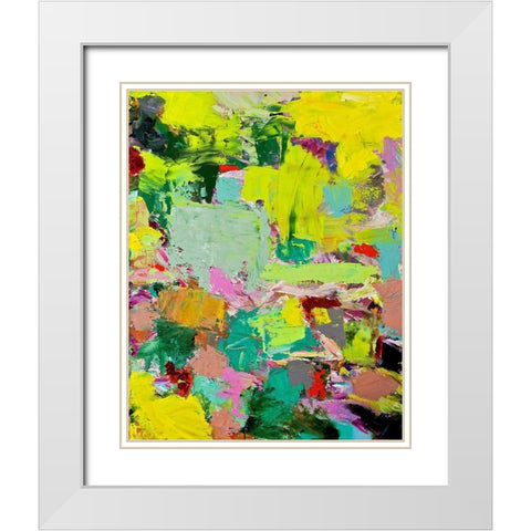 Light Rays II White Modern Wood Framed Art Print with Double Matting by Friedlander, Allan