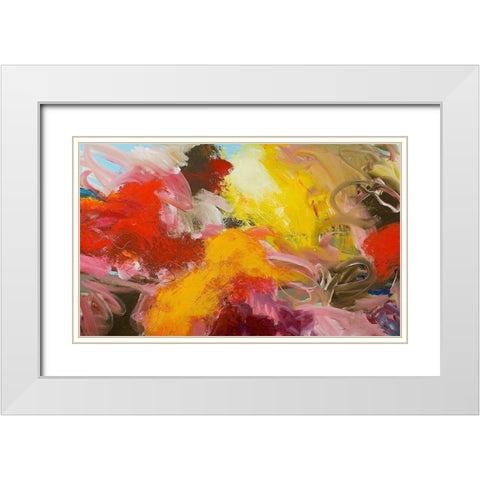 Morning Burst White Modern Wood Framed Art Print with Double Matting by Friedlander, Allan