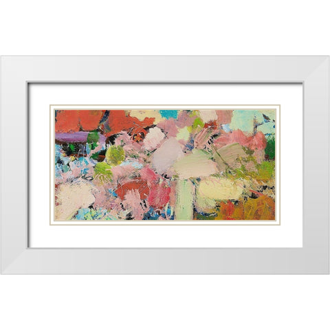 Azaleas White Modern Wood Framed Art Print with Double Matting by Friedlander, Allan