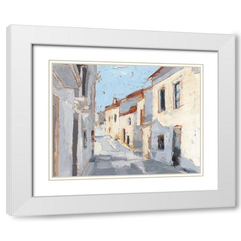 Sun-washed I White Modern Wood Framed Art Print with Double Matting by Harper, Ethan