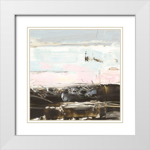 Layer Cake II White Modern Wood Framed Art Print with Double Matting by Harper, Ethan