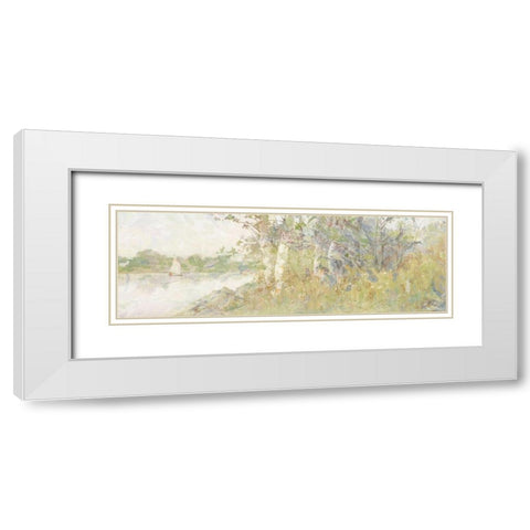 Impressions of Yesterday I White Modern Wood Framed Art Print with Double Matting by Stellar Design Studio