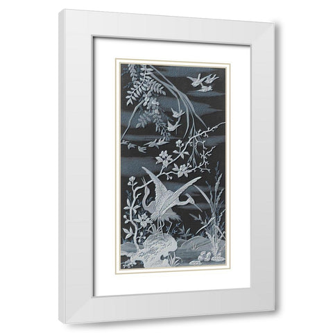 Nature Panel I White Modern Wood Framed Art Print with Double Matting by Stellar Design Studio