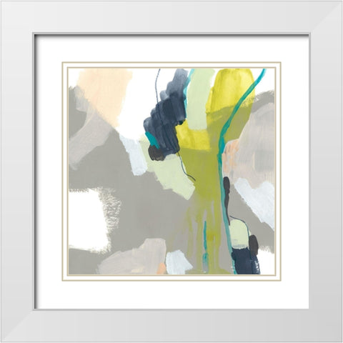 Flow Form I White Modern Wood Framed Art Print with Double Matting by Vess, June Erica