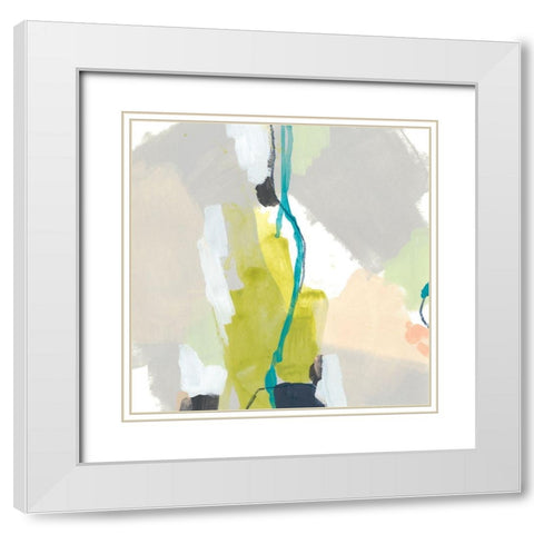 Flow Form II White Modern Wood Framed Art Print with Double Matting by Vess, June Erica