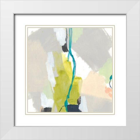 Flow Form II White Modern Wood Framed Art Print with Double Matting by Vess, June Erica