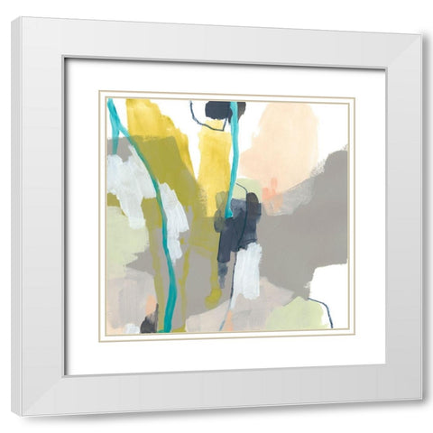 Flow Form IV White Modern Wood Framed Art Print with Double Matting by Vess, June Erica