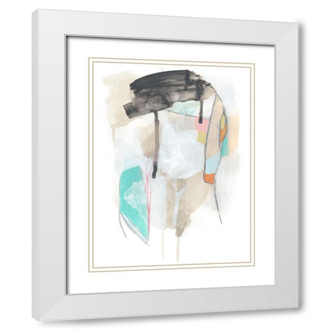Whisk II White Modern Wood Framed Art Print with Double Matting by Vess, June Erica