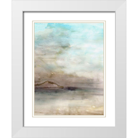 Desert Plane II White Modern Wood Framed Art Print with Double Matting by Stellar Design Studio