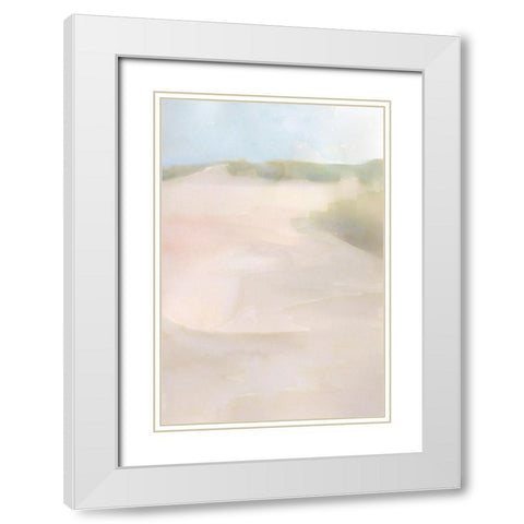 Island Calm IV White Modern Wood Framed Art Print with Double Matting by Stellar Design Studio