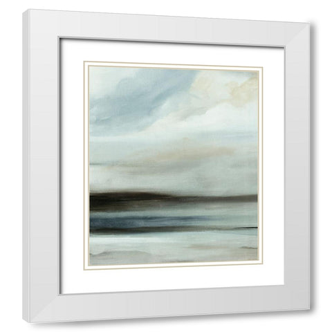 Mid-Atlantic Afternoon I White Modern Wood Framed Art Print with Double Matting by Stellar Design Studio