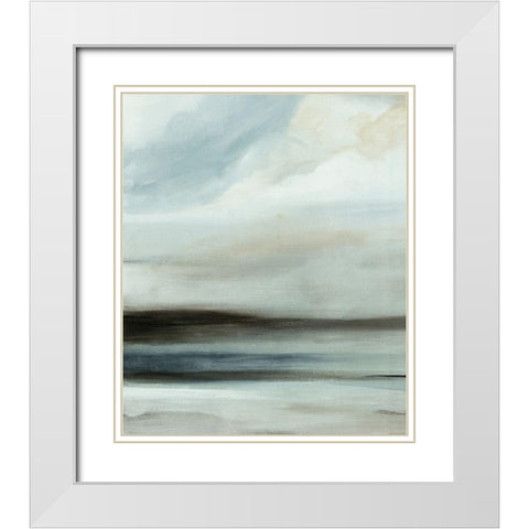 Mid-Atlantic Afternoon I White Modern Wood Framed Art Print with Double Matting by Stellar Design Studio