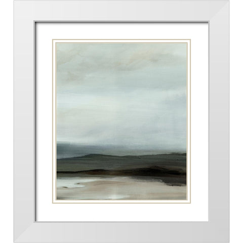 Mid-Atlantic Afternoon II White Modern Wood Framed Art Print with Double Matting by Stellar Design Studio
