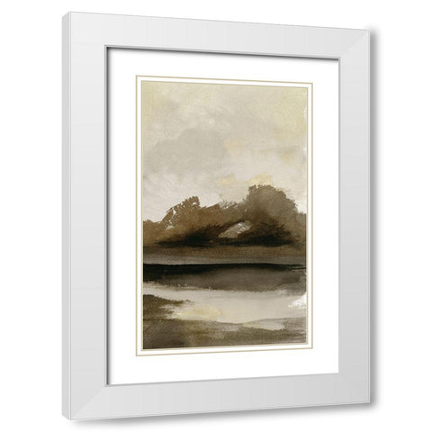 Transitioning Landscape II White Modern Wood Framed Art Print with Double Matting by Stellar Design Studio