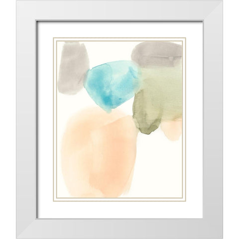 Soft Touch I White Modern Wood Framed Art Print with Double Matting by Goldberger, Jennifer