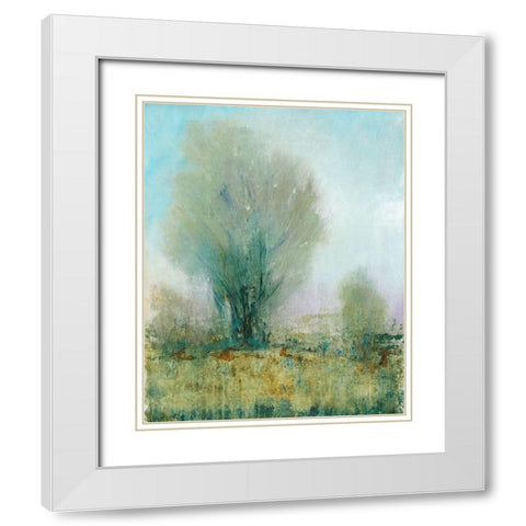 Arbor I White Modern Wood Framed Art Print with Double Matting by OToole, Tim