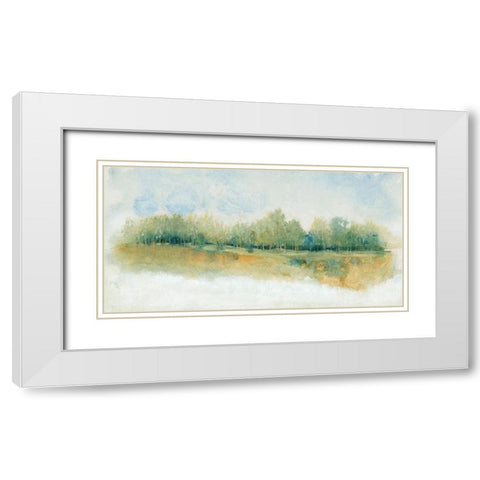 Wind Break I White Modern Wood Framed Art Print with Double Matting by OToole, Tim