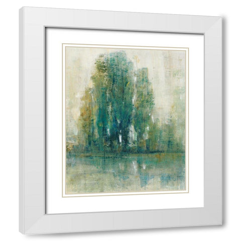 Spring Paysage I White Modern Wood Framed Art Print with Double Matting by OToole, Tim