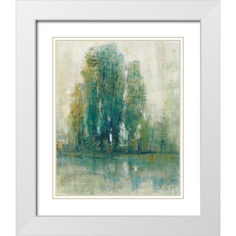 Spring Paysage I White Modern Wood Framed Art Print with Double Matting by OToole, Tim