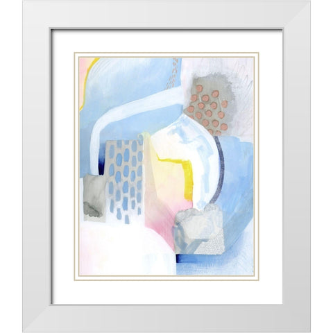 Cumulus Current II White Modern Wood Framed Art Print with Double Matting by Popp, Grace
