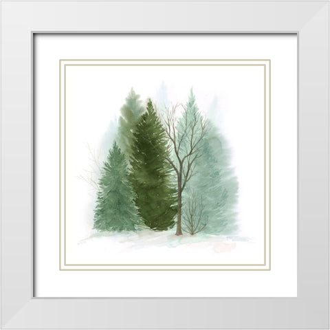 Walk in the Woods II White Modern Wood Framed Art Print with Double Matting by Popp, Grace