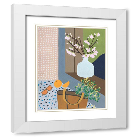 Portrait of Home I White Modern Wood Framed Art Print with Double Matting by Wang, Melissa