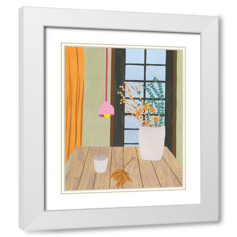 Portrait of Home II White Modern Wood Framed Art Print with Double Matting by Wang, Melissa