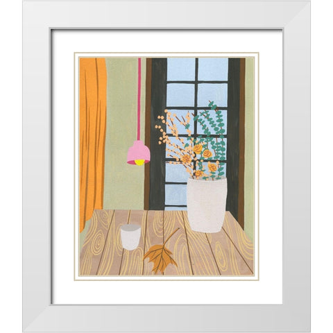 Portrait of Home II White Modern Wood Framed Art Print with Double Matting by Wang, Melissa