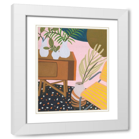 Portrait of Home IV White Modern Wood Framed Art Print with Double Matting by Wang, Melissa