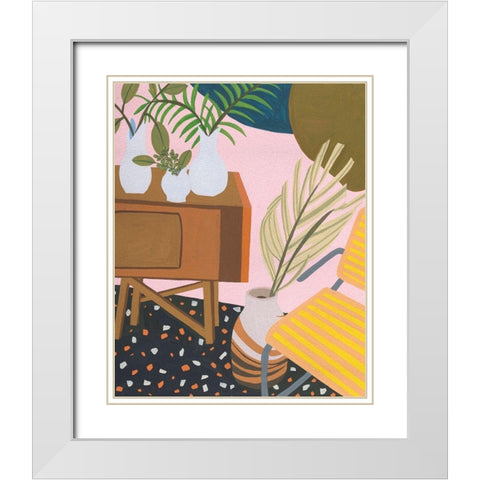 Portrait of Home IV White Modern Wood Framed Art Print with Double Matting by Wang, Melissa