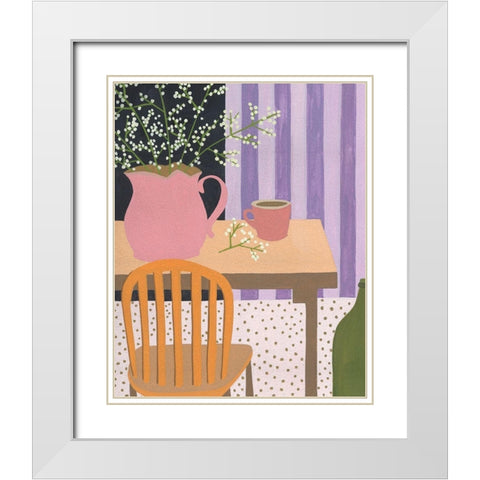 Portrait of Home VI White Modern Wood Framed Art Print with Double Matting by Wang, Melissa